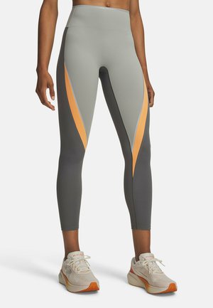 Under Armour, UNDER ARMOUR LEGGINGS UA HALO COLORBLOCK ANKLE LEG - Leggings - clay green