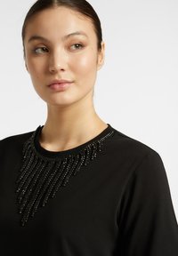 Elena Mirò RICAMATA - T-shirt con stampa - nero