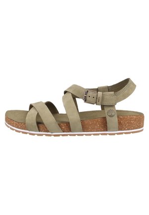 Timberland Sandalen met plateauzool - olive