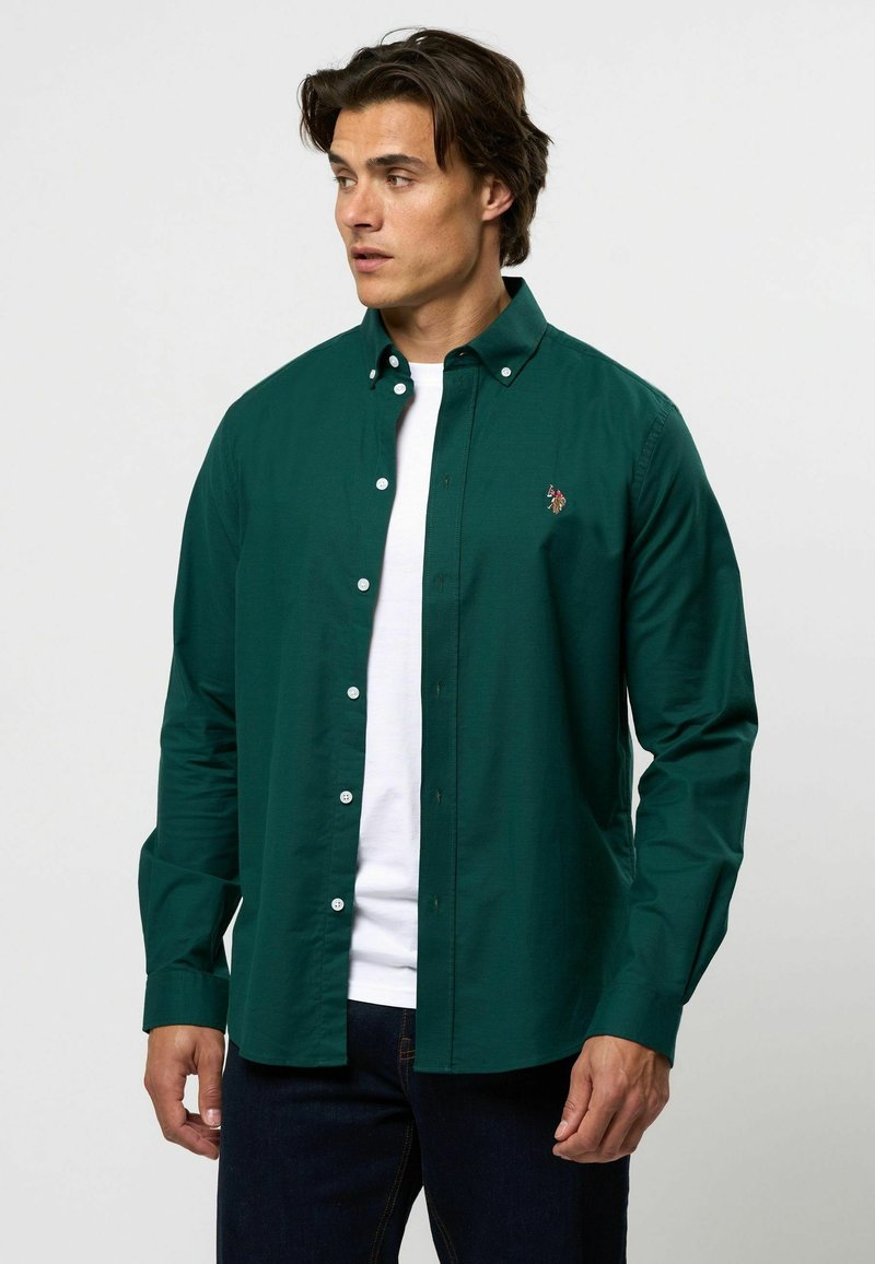 U.S. Polo Assn. CALVERT REG FIT - Marškiniai - rain forest