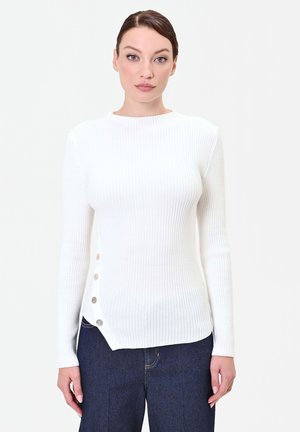 Rinascimento, MAGLIA TINTA UNITA - Maglione - white cream