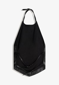 Bershka EFFECT HALTER - Top - black