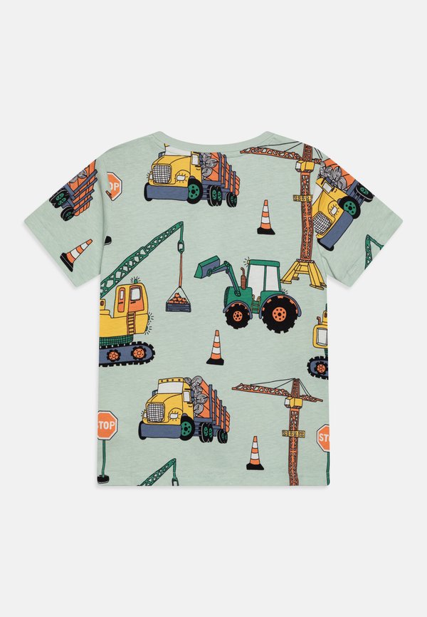 WORKING VEHICLES - Print T-shirt - light dusty turquoise2