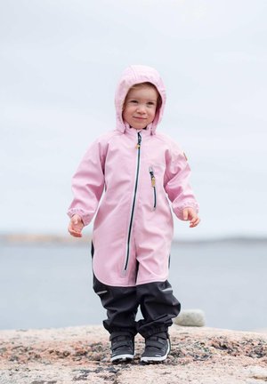 Regenanzug - dusty rose melange black