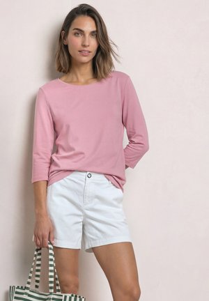 Street One, 3/4-SLEEVE SHIRT WITH BOAT NECK - T-shirt à manches longues - vintage blush