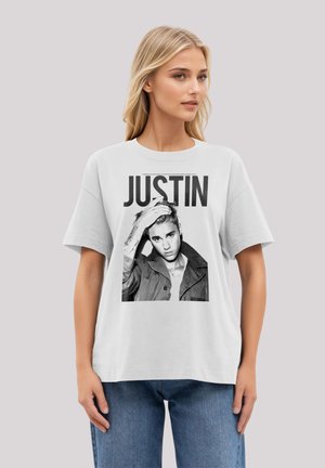 JUSTIN BIEBER - Print T-shirt - off white