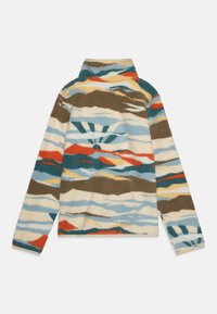 Columbia HELVETIA PRINTED HALF SNAP - Vesta od flisa - chalk rogue valley