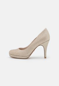 Tamaris Plateaupumps - light gold glam