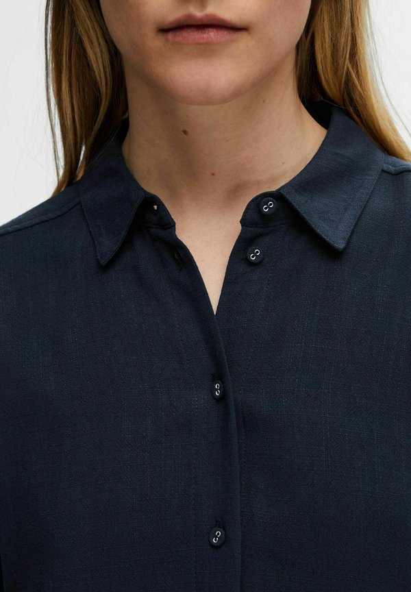 SLFVIVA  NOOS - Button-down blouse - dark sapphire3