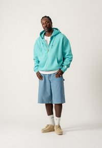 BLKVIS SCRIPT ZIP UNISEX - Sweat zippé - blue turquoise