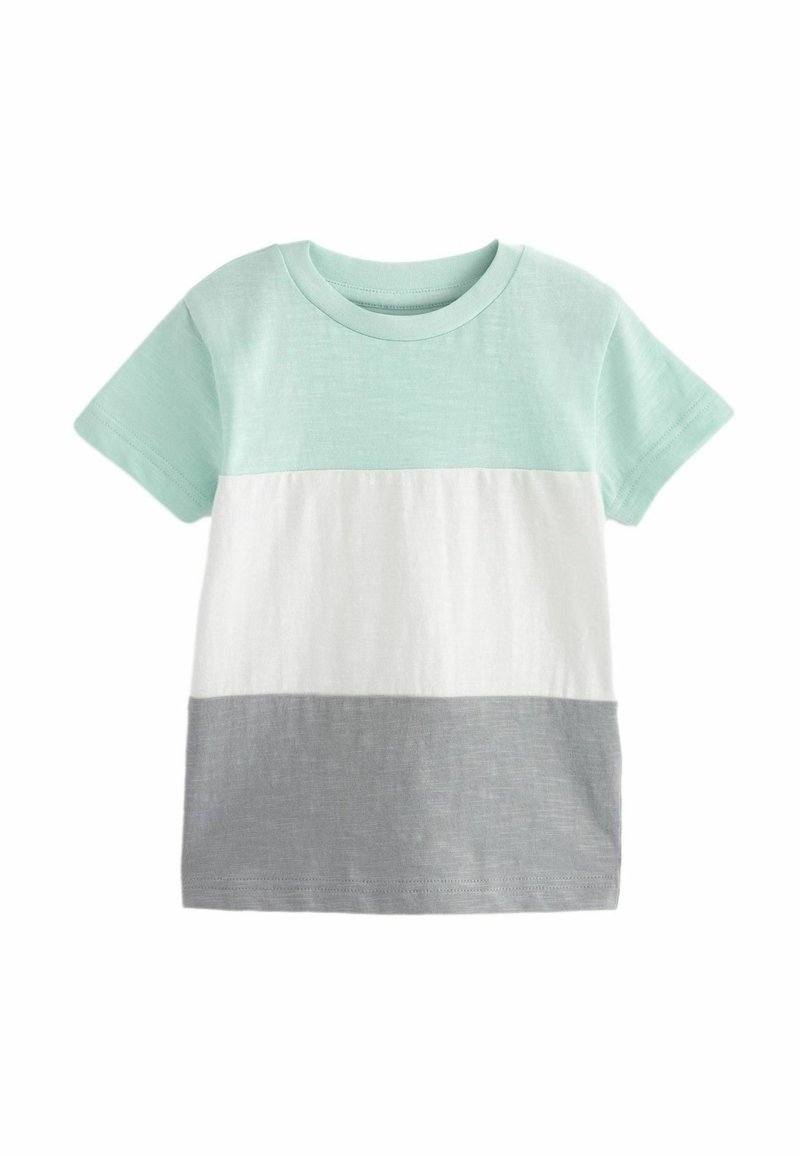 Next SHORT SLEEVE COLOURBLOCK - REGULAR FIT - Print T-shirt - blue grey