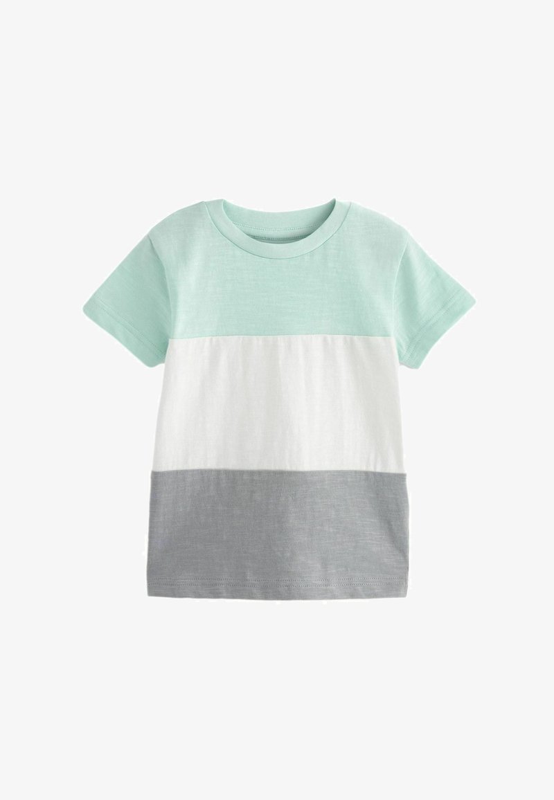 Next SHORT SLEEVE COLOURBLOCK - REGULAR FIT - Print T-shirt - blue grey