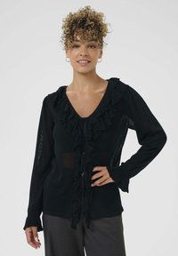 Cream MEZZINO - Gilet - pitch black