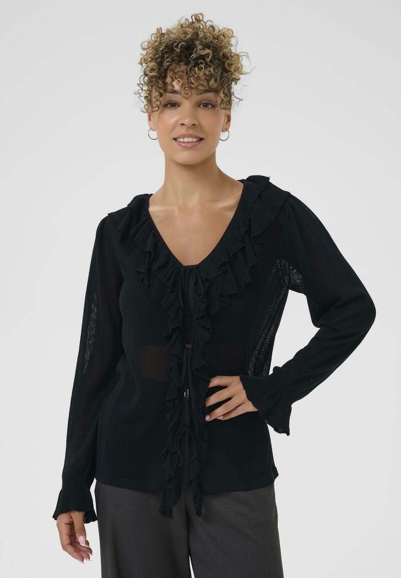 Cream MEZZINO - Gilet - pitch black