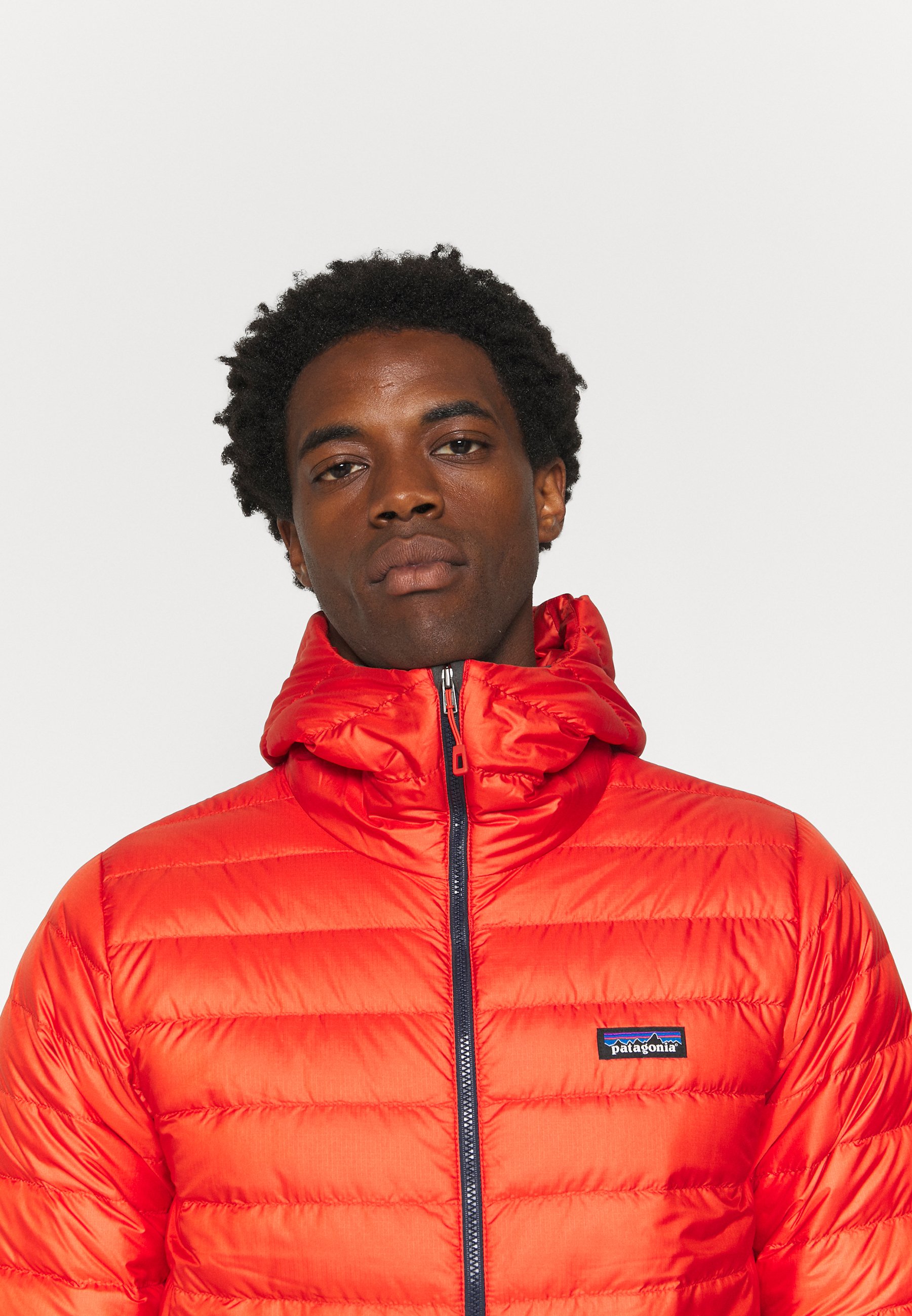 patagonia red down jacket