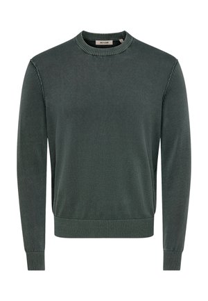 Only & Sons, ONLY & SONS PULLOVER GARSON STRICKPULLOVER R-NECK - Striktrøje - dunkelgrün