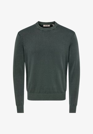 Only & Sons, ONLY & SONS PULLOVER GARSON STRICKPULLOVER R-NECK - Striktrøje - dunkelgrün