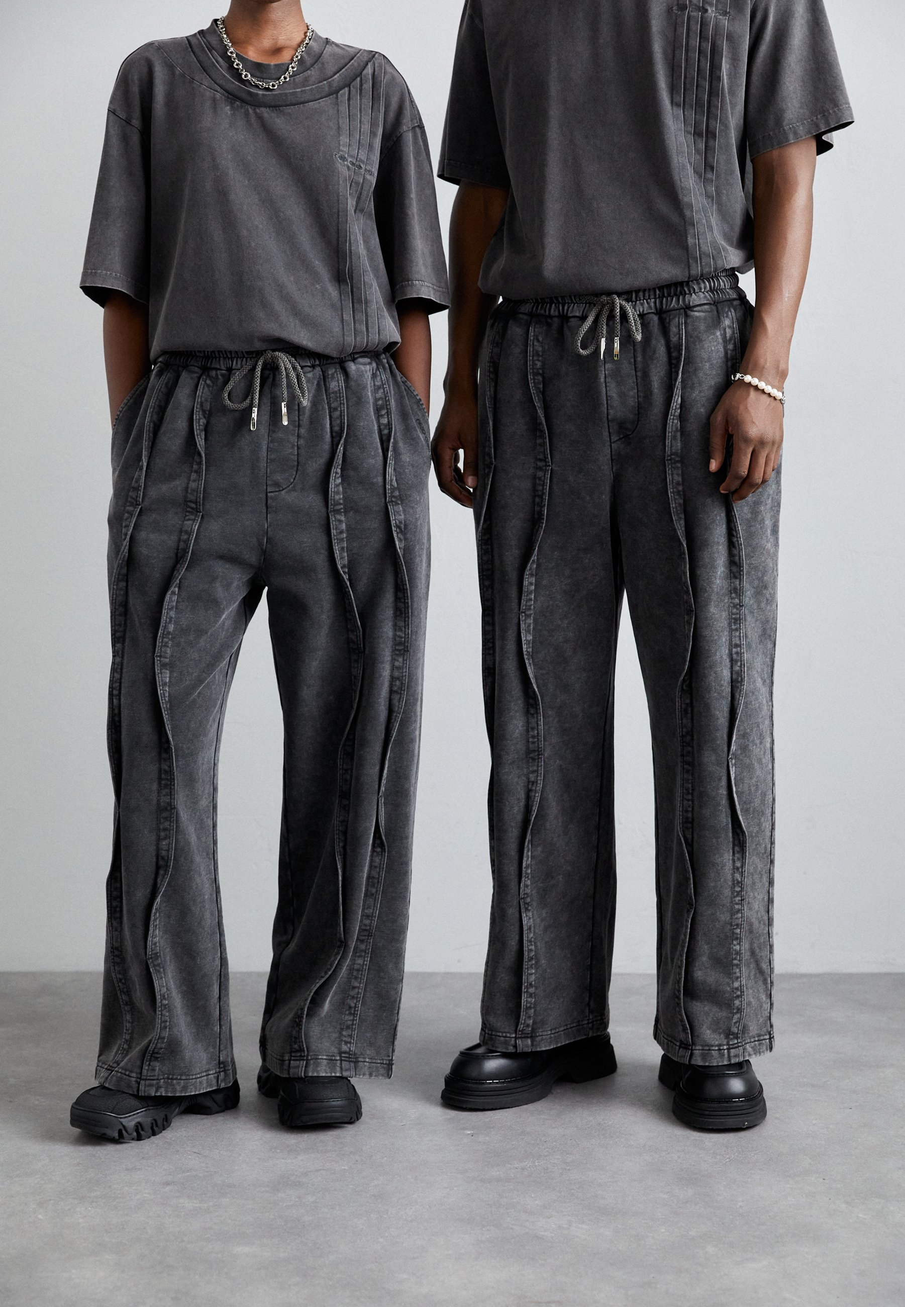 FENG CHEN WANG WASHED SEAMING SWEATPANTS
