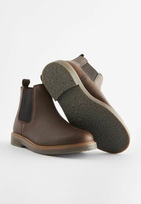 Next CHELSEA WIDE FIT G - Kotníkové boty - chocolate brown