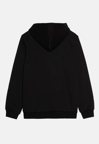 Puma BIG LOGO HOODIE UNISEX - Jersey con capucha - black/lime sheen