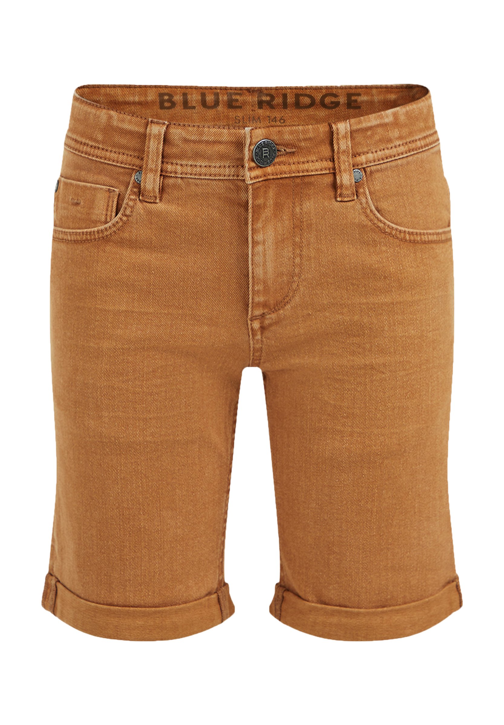 WE Fashion Denim shorts - brown/light 