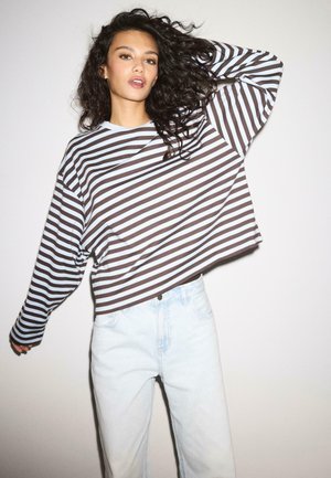 STRIPED - Langærmet T-shirt - light blue