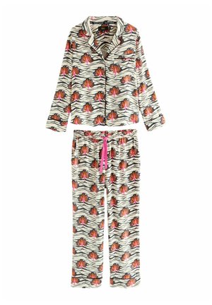 BUTTON SET - Pyjama - black/white