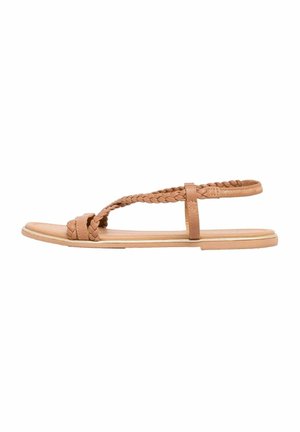 REGULAR FIT WEAVE PLAIT  - Sandals - brown