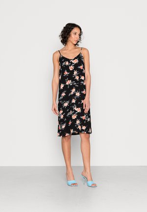 VILIA AMBER STRAP DRESS - Day dress - black/peach