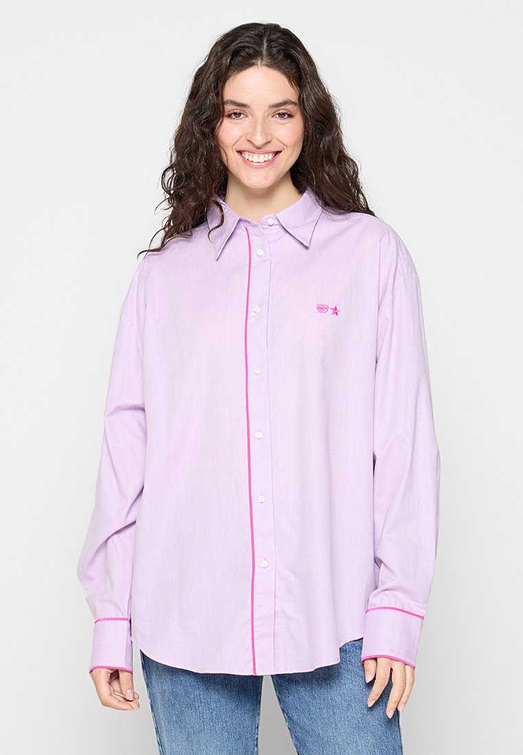 CHIARA FERRAGNI Overhemdblouse lila CHIARA FERRAGNI Overhemdblouse lila