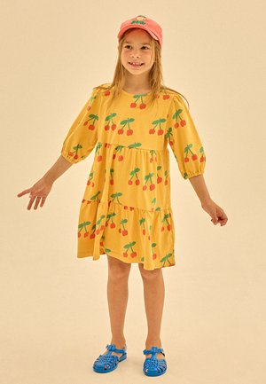JELLY MALLOW CHERRY RUFFLE DRESS - Rochie de zi - yellow