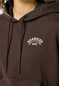 Wrangler REGULAR HOODIE - Felpa con cappuccio - mole