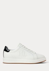 Lauren Ralph Lauren AINSLEY SMOOTH & CRINKLE LEATHER SNEAKER - Sportcipő - snow white/black