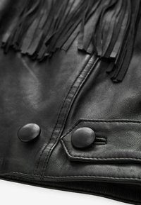 Next REGULAR FIT - Bőrdzseki - black