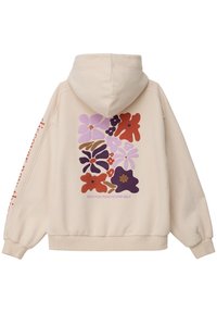 s.Oliver MIT WEICHER INNENSEITE - Jersey con capucha - helles sand