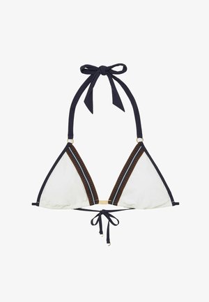 Reiss, REGULAR FIT - RIVA CONTRAST-STRIPE TRIANGLE BIKINI TOP . - Bikinitop - ivory