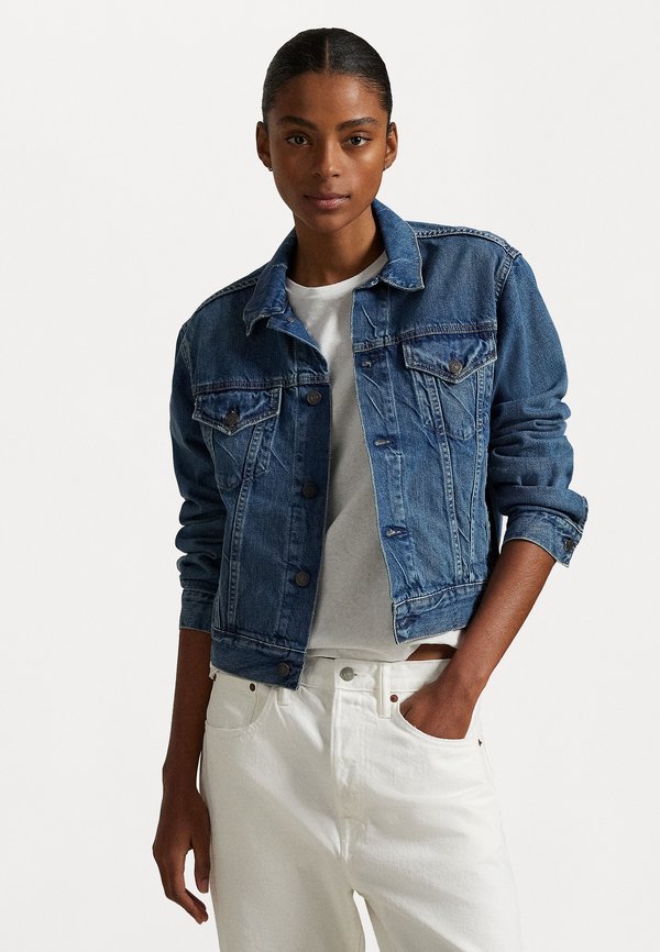 DENIM TRUCKER JACKET - Denim jacket - meuse wash - Main Image