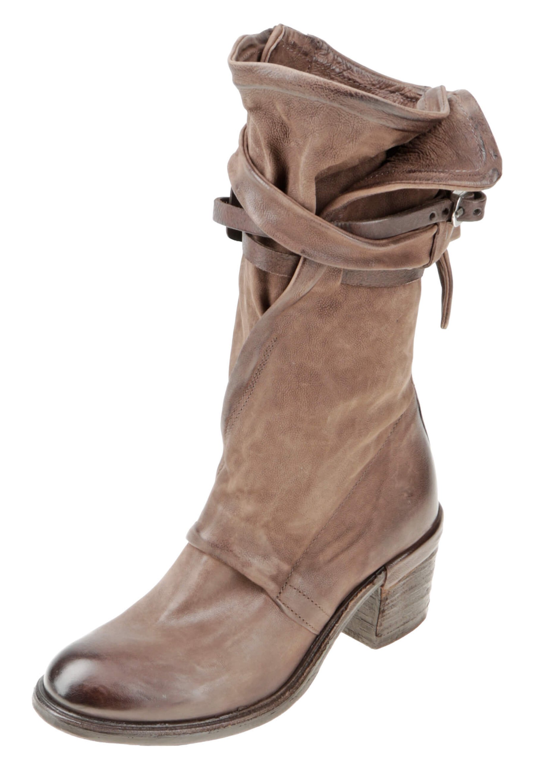 A.S.98 Cowboy Bikerboots fondente Zalando.se A.S.98 Stövlar med kilklack tabacco Zalando.se