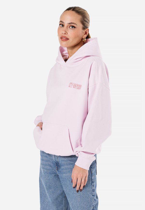 BEALI OVERSIZED HOODIE - Sweatshirt - washed bubblegum3