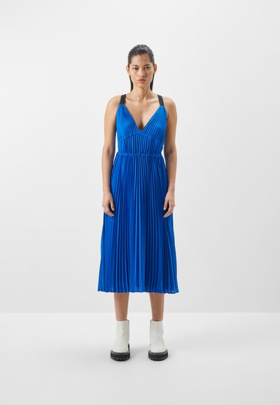 Proenza Schouler White Label BROOMSTICK PLEATED TANK DRESS - Φόρεμα ημέρας - blue