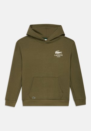 BACK GRAPHIC HOODIE UNISEX - Športni pulover - olive