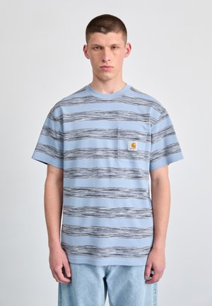 DODSON POCKET - Print T-shirt - misty sky