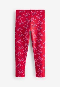 Next 5 PACK - Legíny – nohavice - red bow pink black floral