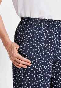 GOLDNER VERA - Broek - navy patterned
