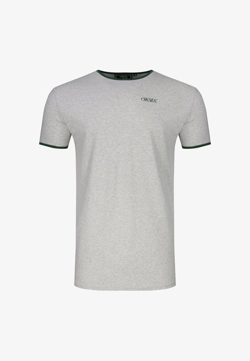 Ringer Basic SIKSILK RINGER - Basic T-shirt - grey marl/grey - Zalando