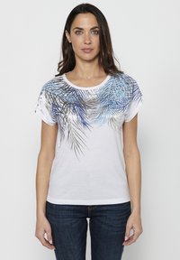 Koroshi SHORT SLEEVE  - Triko s potiskem - blanco   white