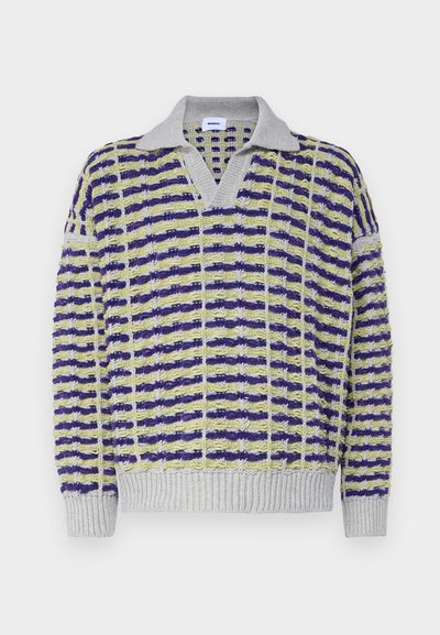 Bonsai OVERSIZE FIT UNISEX - Jumper - grey/purple/green