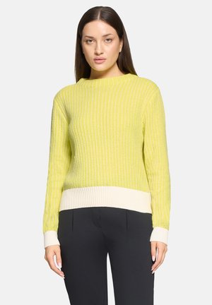 MIT DETAILS  - Strickpullover - cream yellow