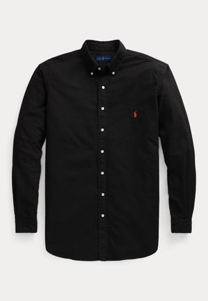 GARMENT-DYED OXFORD SHIRT - Košeľa - black