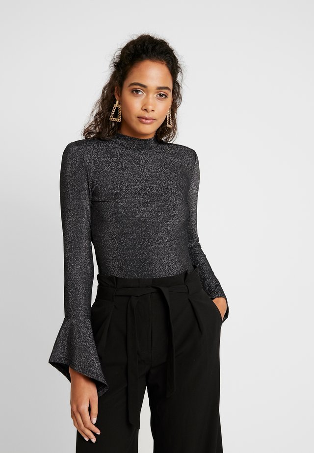 OPEN BACK BODYSUIT - Longsleeve - black